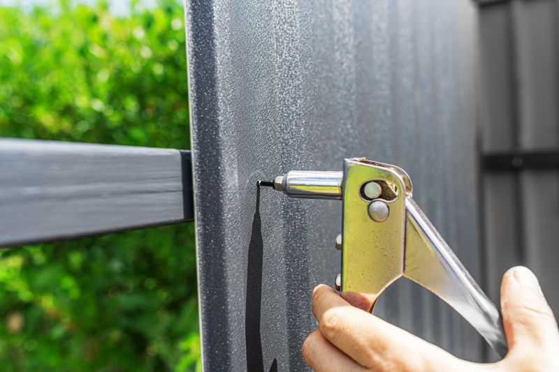 Metal Fence Repair detail